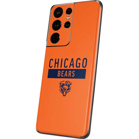 NFL Chicago Bears Orange Performance Series Galaxy S21 Ultra 5G Skin