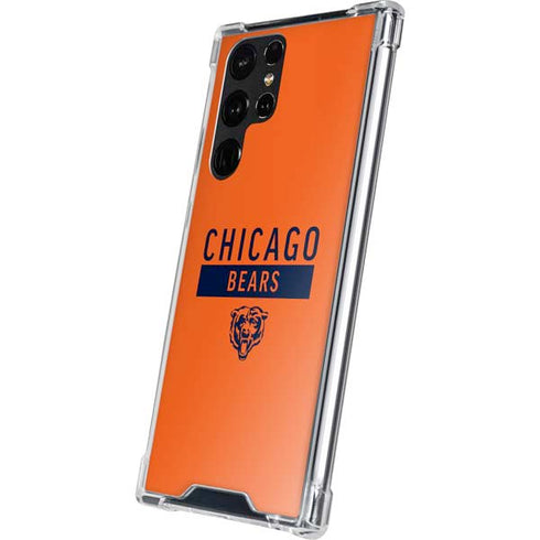 NFL Chicago Bears Orange Performance Series Galaxy S22 Ultra Clear Case