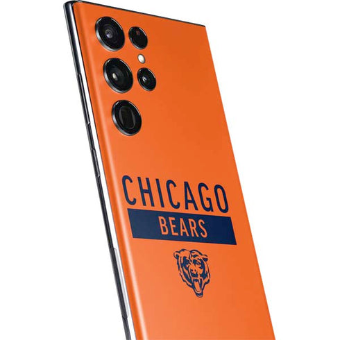 NFL Chicago Bears Orange Performance Series Galaxy S22 Ultra Skin