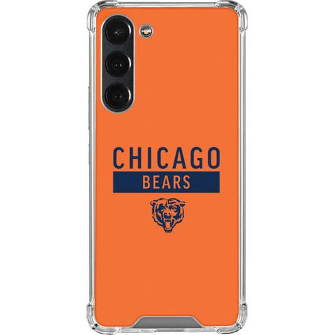 NFL Chicago Bears Orange Performance Series Galaxy S23 Plus Clear Case