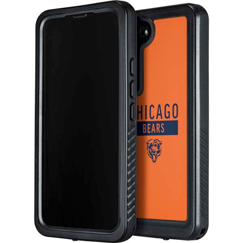 NFL Chicago Bears Orange Performance Series Galaxy S23 Waterproof Case