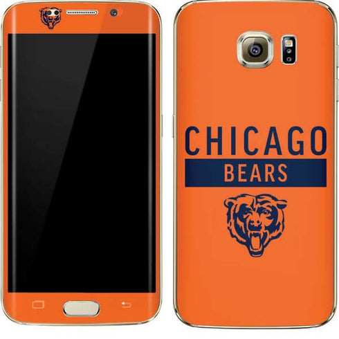 NFL Chicago Bears Orange Performance Series Galaxy S7 Edge Skin