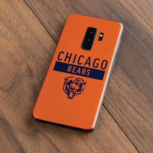 NFL Chicago Bears Orange Performance Series Galaxy S9 Plus Skin