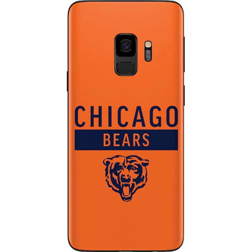 NFL Chicago Bears Orange Performance Series Galaxy S9 Skin