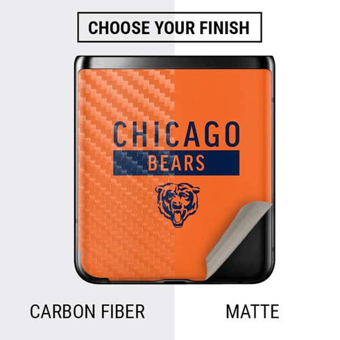 NFL Chicago Bears Orange Performance Series Galaxy Z Flip Skin