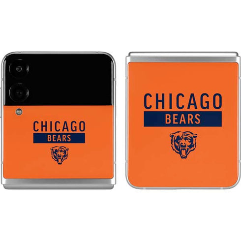 NFL Chicago Bears Orange Performance Series Galaxy Z Flip4 5G Skin