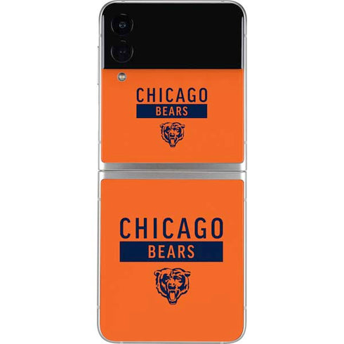 NFL Chicago Bears Orange Performance Series Galaxy Z Flip4 5G Skin