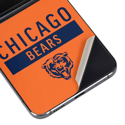 NFL Chicago Bears Orange Performance Series Galaxy Z Flip5 5G Skin