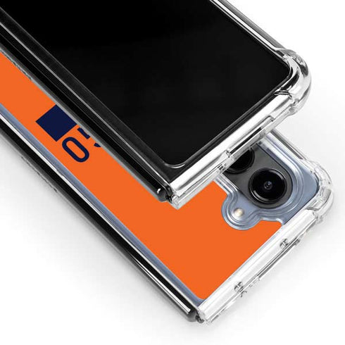 NFL Chicago Bears Orange Performance Series Galaxy Z Fold5 5G Clear Case