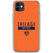 NFL Chicago Bears Orange Performance Series iPhone 11 Clear Case