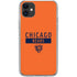 NFL Chicago Bears Orange Performance Series iPhone 11 Clear Case