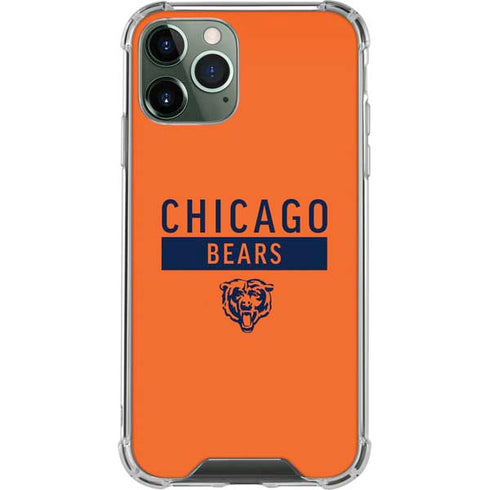 NFL Chicago Bears Orange Performance Series iPhone 11 Pro Max Clear Case