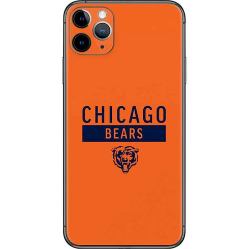NFL Chicago Bears Orange Performance Series iPhone 11 Pro Max Skin