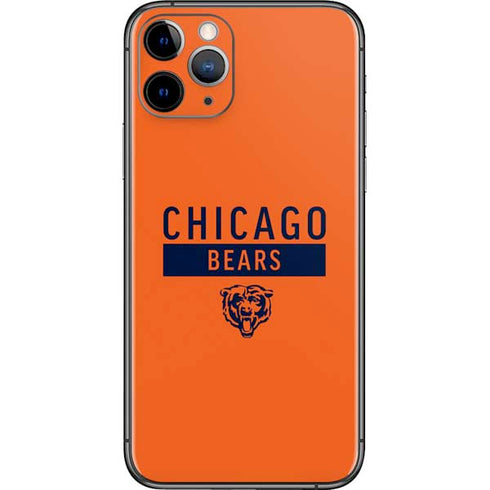 NFL Chicago Bears Orange Performance Series iPhone 11 Pro Skin