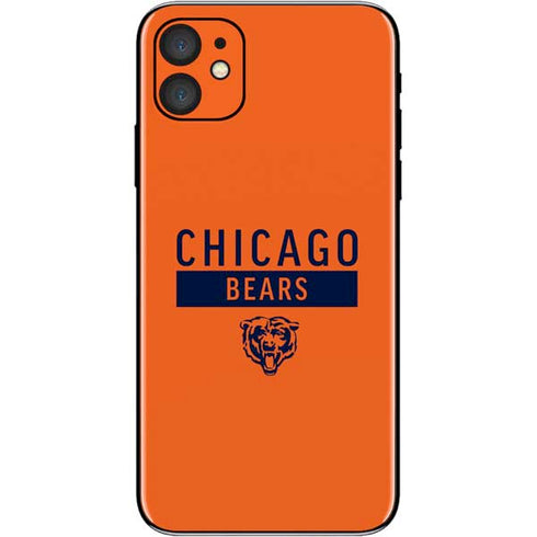 NFL Chicago Bears Orange Performance Series iPhone 11 Skin