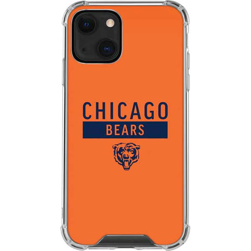 NFL Chicago Bears Orange Performance Series iPhone 15 Plus Clear Case