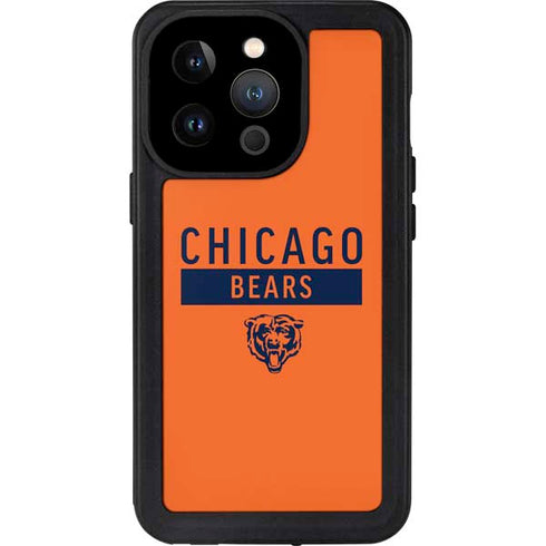 NFL Chicago Bears Orange Performance Series iPhone 14 Pro Waterproof Case