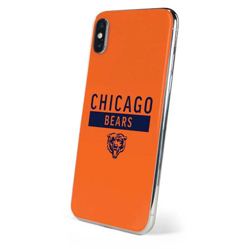 NFL Chicago Bears Orange Performance Series iPhone X Skin