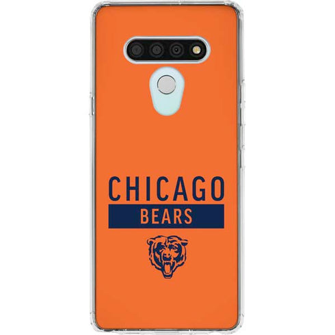 NFL Chicago Bears Orange Performance Series LG Stylo 6 Clear Case