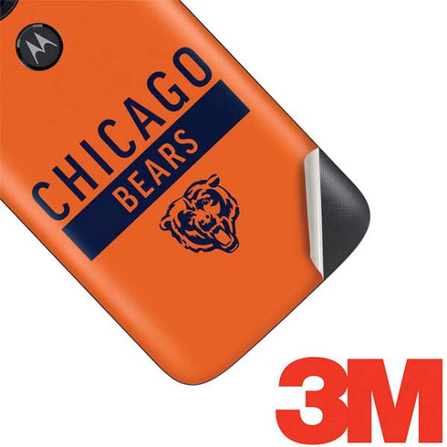 NFL Chicago Bears Orange Performance Series Moto E5 Play Skin
