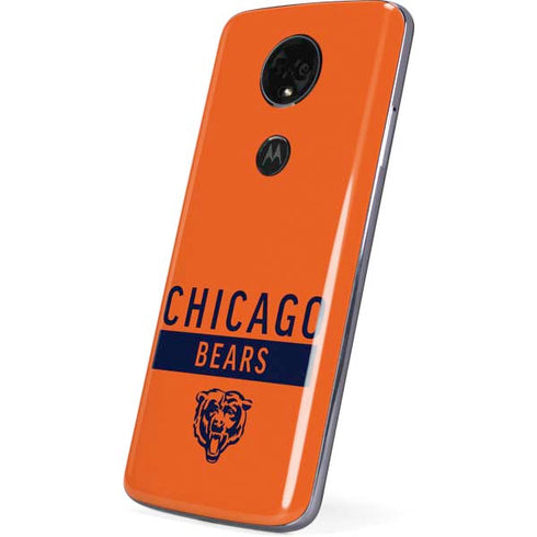 NFL Chicago Bears Orange Performance Series Moto E5 Plus Skin
