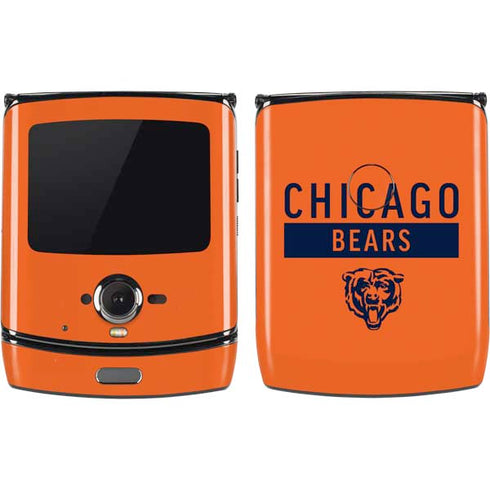 NFL Chicago Bears Orange Performance Series Motorola RAZR Skin