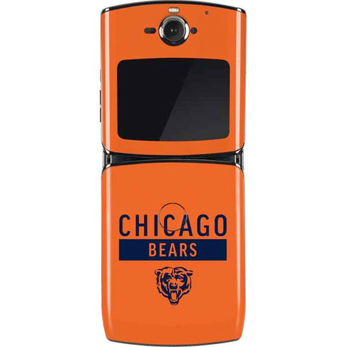NFL Chicago Bears Orange Performance Series Motorola RAZR Skin
