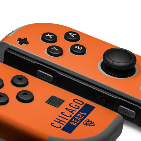 NFL Chicago Bears Orange Performance Series Nintendo Joy-Con (L/R) Controller Skin