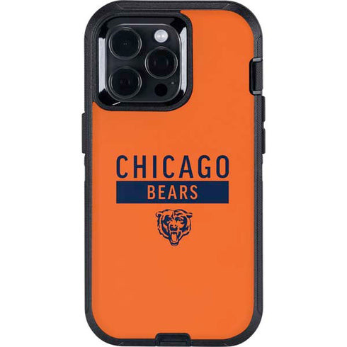 NFL Chicago Bears Orange Performance Series Otterbox Defender iPhone Skin