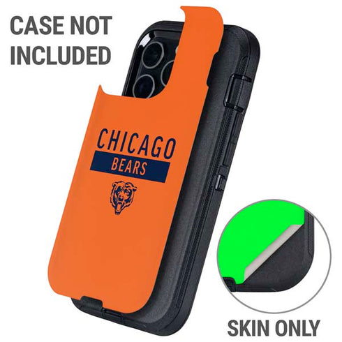 NFL Chicago Bears Orange Performance Series Otterbox Defender iPhone Skin