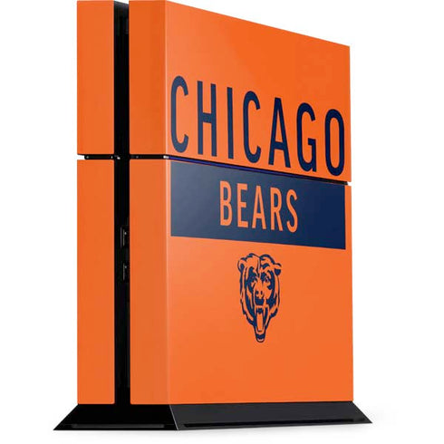 NFL Chicago Bears Orange Performance Series PS4 Console Skin