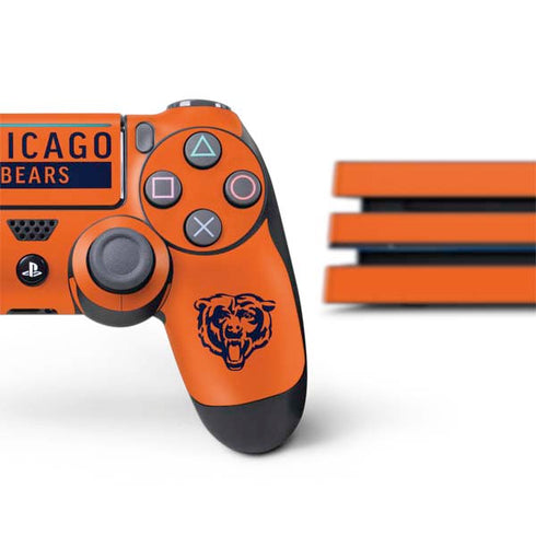 NFL Chicago Bears Orange Performance Series PS4 Pro Bundle Skin
