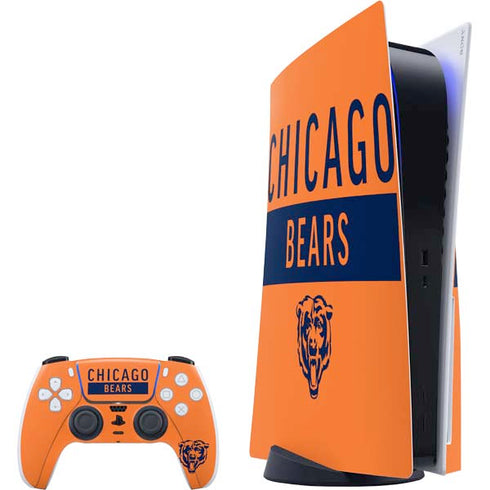 NFL Chicago Bears Orange Performance Series PS5 Bundle Skin