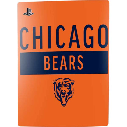 NFL Chicago Bears Orange Performance Series PS5 Console Skin