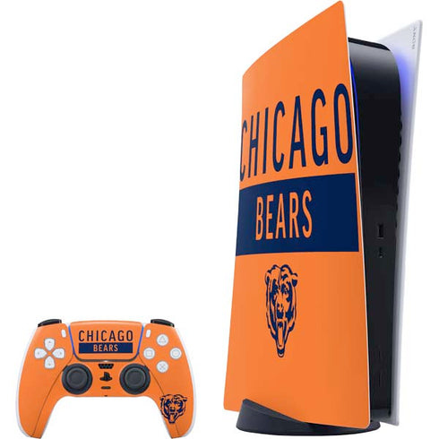 NFL Chicago Bears Orange Performance Series PS5 Digital Edition Bundle Skin
