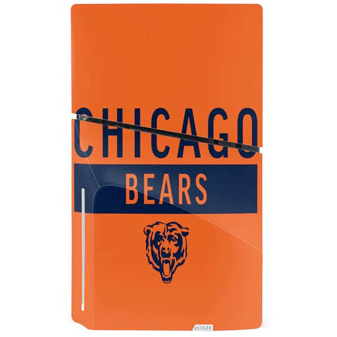 NFL Chicago Bears Orange Performance Series PS5 Slim Disk Console Skin