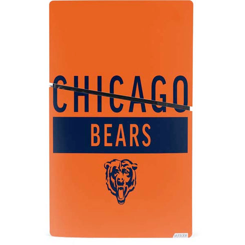 NFL Chicago Bears Orange Performance Series PS5 Slim Digital Edition Bundle Skin