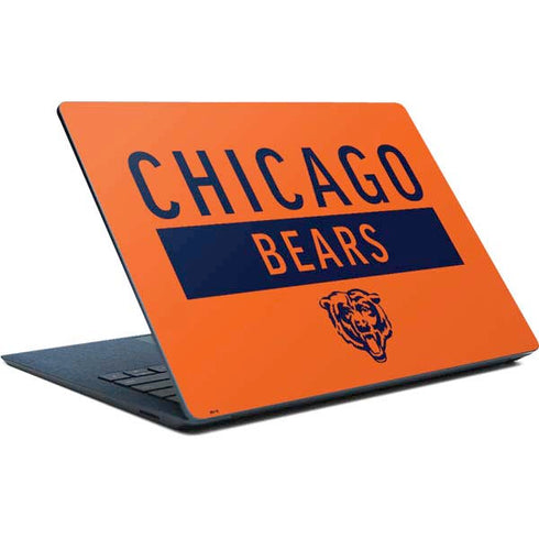NFL Chicago Bears Orange Performance Series Surface Laptop Skin