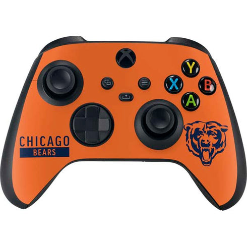 NFL Chicago Bears Orange Performance Series Xbox Series X Bundle Skin