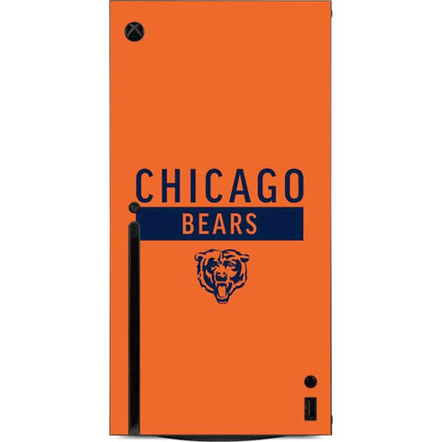 NFL Chicago Bears Orange Performance Series Xbox Series X Console Skin