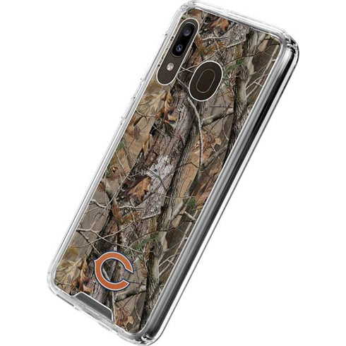 NFL Chicago Bears Realtree AP Camo Galaxy A30 Clear Case