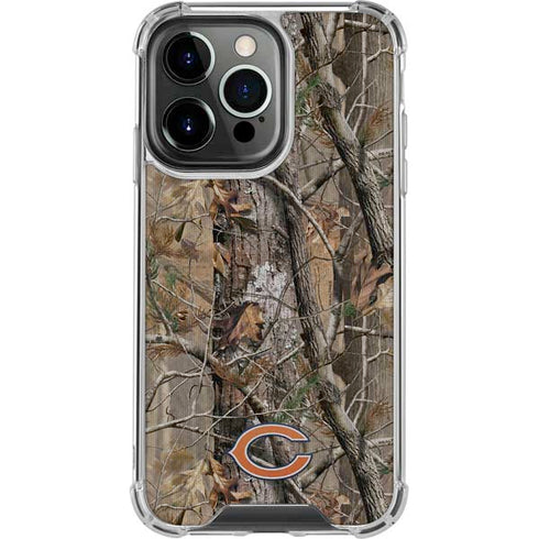 NFL Chicago Bears Realtree AP Camo iPhone 15 Pro Clear Case