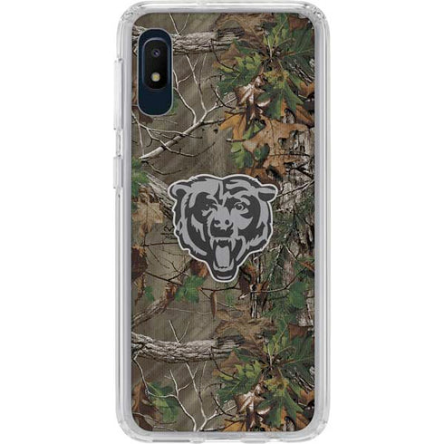 NFL Chicago Bears Realtree Xtra Green Camo Galaxy A10e Clear Case