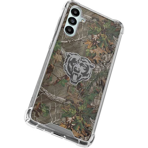 NFL Chicago Bears Realtree Xtra Green Camo Galaxy A14 5G Clear Case