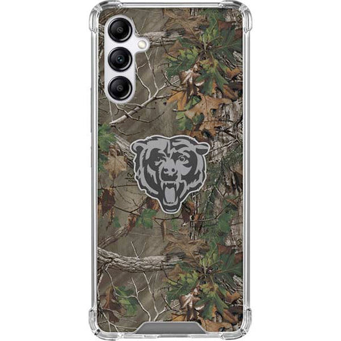 NFL Chicago Bears Realtree Xtra Green Camo Galaxy A15 5G Clear Case
