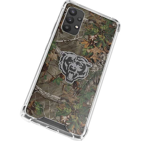 NFL Chicago Bears Realtree Xtra Green Camo Galaxy A32 5G Clear Case