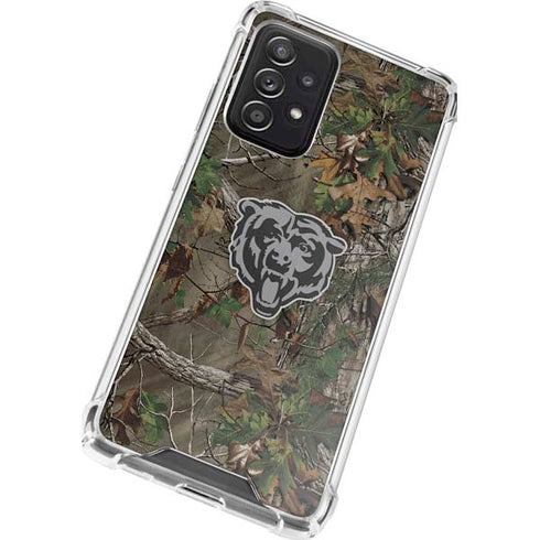 NFL Chicago Bears Realtree Xtra Green Camo Galaxy A52 5G Clear Case