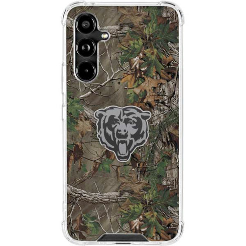 NFL Chicago Bears Realtree Xtra Green Camo Galaxy A54 5G Clear Case