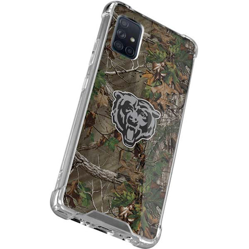 NFL Chicago Bears Realtree Xtra Green Camo Galaxy A71 5G Clear Case