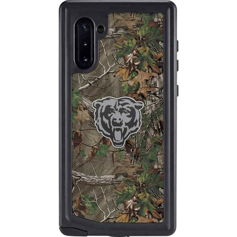 NFL Chicago Bears Realtree Xtra Green Camo Galaxy Note 10 Waterproof Case